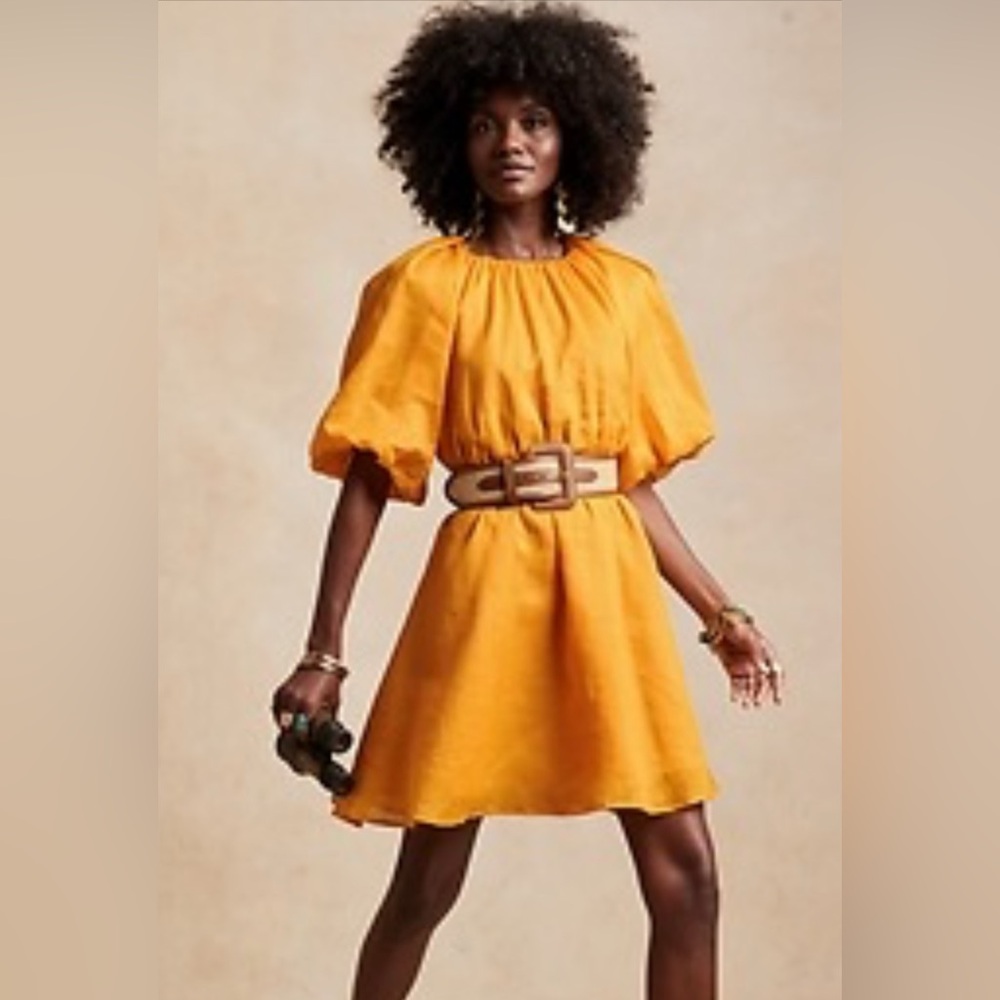 NWT banana republic large tall open back dress